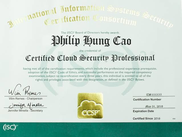 Certified Cloud Security Professional