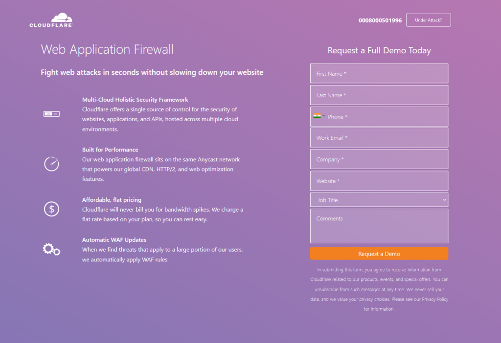Cloudflare Web Application Firewall